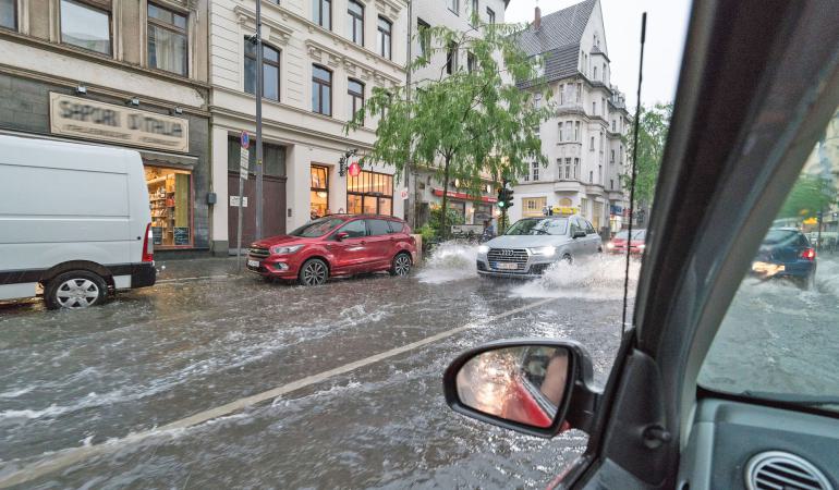 Versicherung Leipzig bei Unwetter